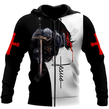 Winter Jesus 3D Print Men's Hoodie Wholesale