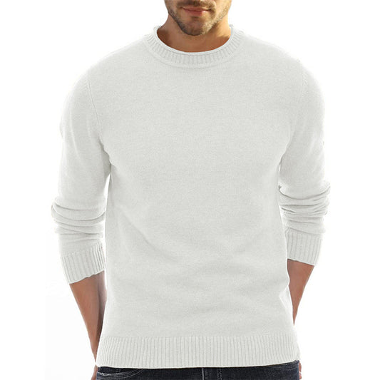 Men's Sweater Wholesale Short-Sleeve Knitted Sweater Thickened High Neck Base Layer