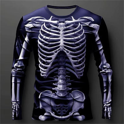 Summer Lion/Tiger 3D Digital Print Men's Loose Round-Neck Tee