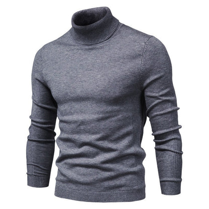 New Men’s Base Layer Turtleneck Slim Fit Casual Knit Sweater