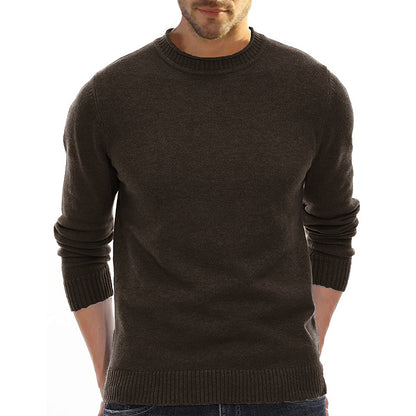 Men's Sweater Wholesale Short-Sleeve Knitted Sweater Thickened High Neck Base Layer