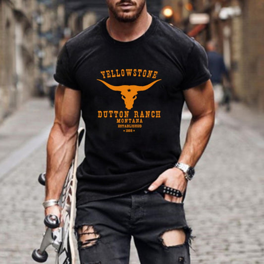 Printed Pure Cotton Men's T-Shirt