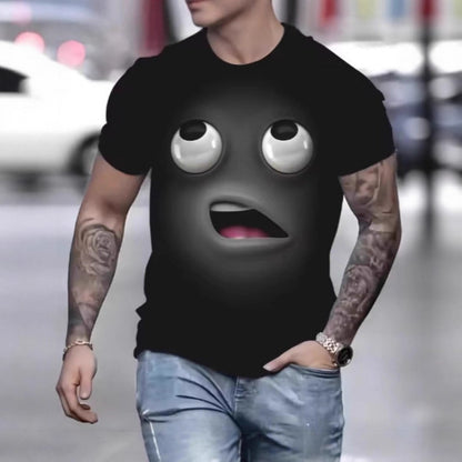 Anime Theme 3D Print Men's Outdoor Sportswear Short-Sleeve Tee