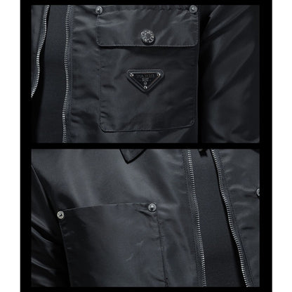 New High-Quality Lapel Casual Jacket Multi-Pocket Trendy Coat