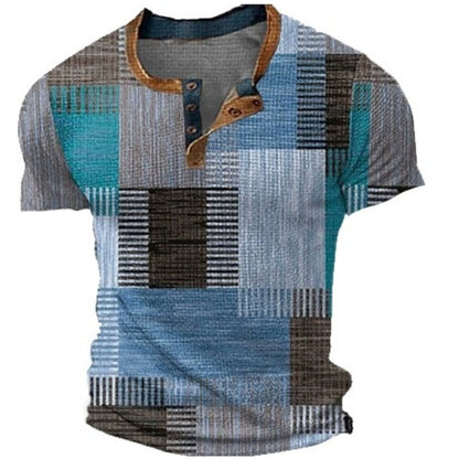 Summer Motorcycle Biker Graphic Men's Trendy Casual Tee