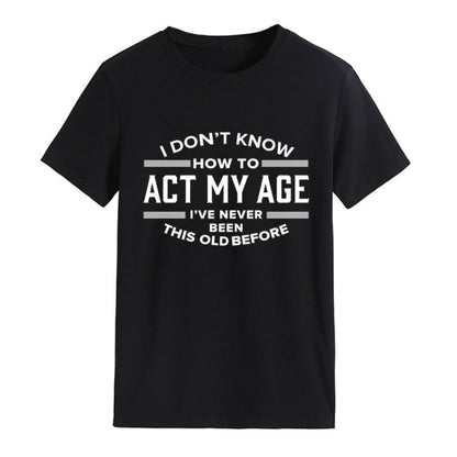 Summer Scenic Digital Print Men's Fresh Style Short-Sleeve Tee
