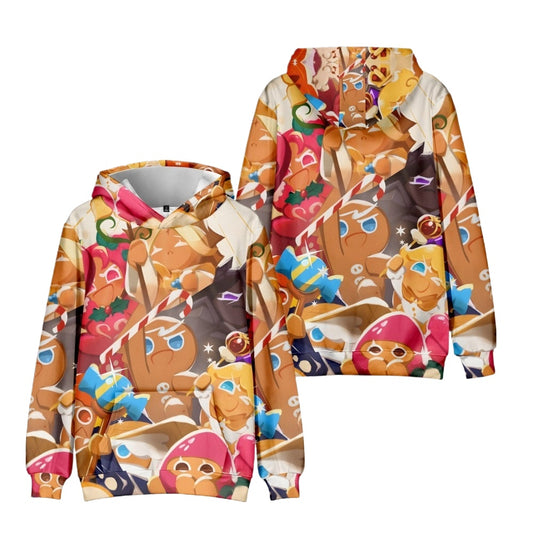 3D Beast Cookie Shadow Milk Hoodie – Adult & Kids Winter Wear