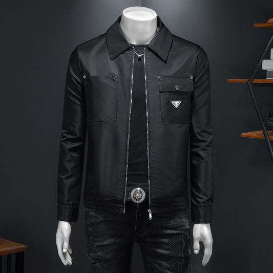 New High-Quality Lapel Casual Jacket Multi-Pocket Trendy Coat