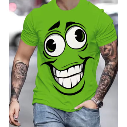 Anime Theme 3D Print Men's Outdoor Sportswear Short-Sleeve Tee