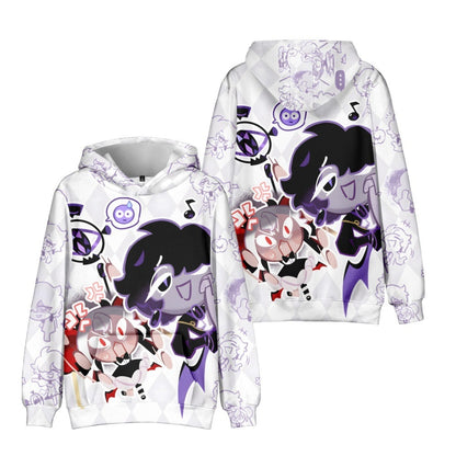 3D Beast Cookie Shadow Milk Hoodie – Adult & Kids Winter Wear
