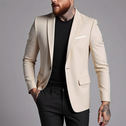 Plus Size Men's Business Casual Fashion Slim Fit Youth Blazer