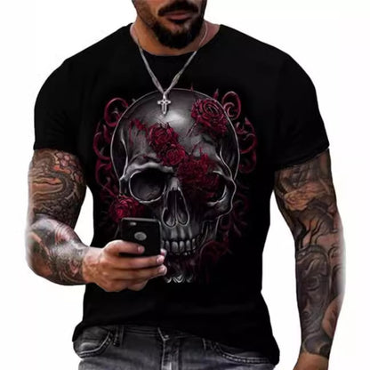 New Hot Selling 3D Digital Print Adult Men's T-Shirt