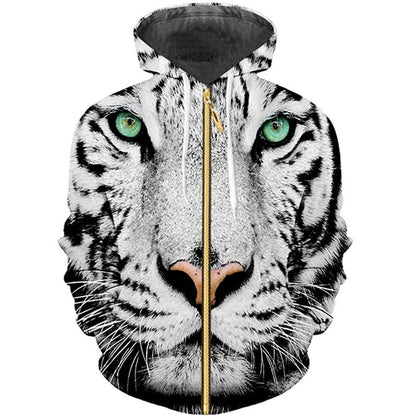Anime Zip-Up Hoodie 3D Print Couple's Baseball Jacket
