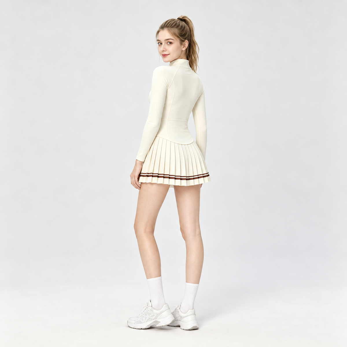 Women‘s Padel Golden Hour Long Sleeves Beige