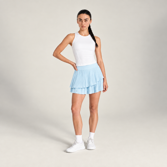 Women's Padel Double Layer Skirts Blue