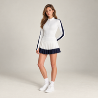 Women’s Padel Half-Zip Court Sets White