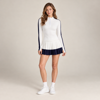 Women’s Padel Half-Zip Court Sets White