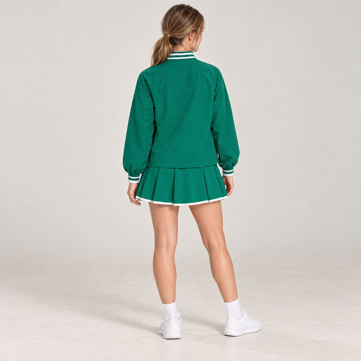 Women’s Padel Half-Zip Performance Court Sets Green