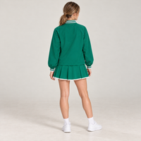 Women’s Padel Half-Zip Performance Court Sets Green